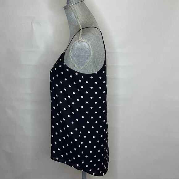 Express Spaghetti Strap Keyhole back Polka Dot Tank size S - Picture 6 of 9